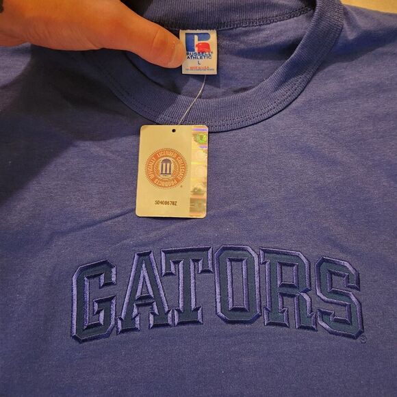 Vintage 90s Russell University Of Florida Gators T Shirt Large USA Made Mens Nwt - Picture 5 of 7